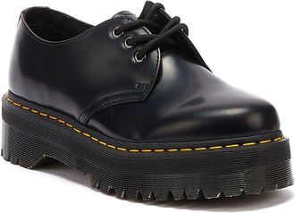 Dr. Martens Shop Voor Dr. Martens 1461 Quad Gladleren Damesschoenen In Het Zwart