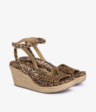 Pedro Garcia Raffia wedge sandal with suede upper | Afra | Fall-winter 26 |