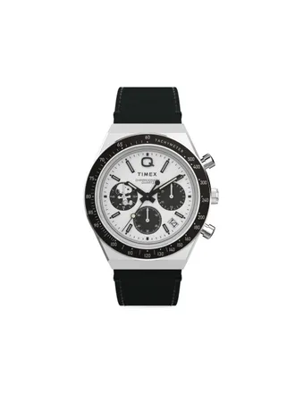 Timex x Peanuts Q Chronograph horloge 40 mm - Zwart