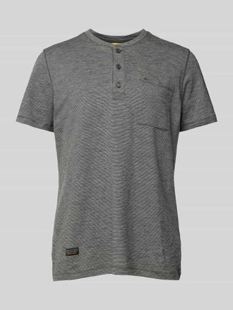 Camel Active T-Shirt mit Brusttasche in Mittelgrau, Größe M
