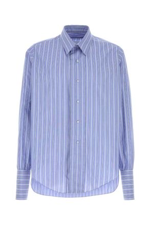 Maison Margiela Blue Oversized Stripes Shirt