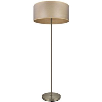 Fabrilamp Pie Salon Tania 1xe27 Cuero/madera Clara 162x40x40 Cm