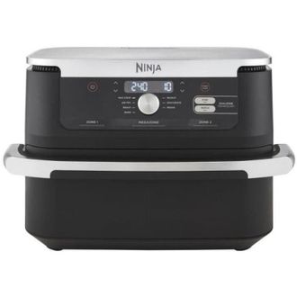 Ninja Af500eu Freidora Doble 10,4 L Independiente 2470 W Freidora De Aire Caliente Negro, Acero Inoxidable - Ninja