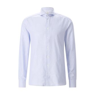 Stenstr&ouml;ms Formal Shirts - Heren - Zakelijke Overhemden - Blauw - M - Katoen - Overhemden