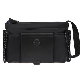 Moncler Kenton Drill Crossbody Tas - Heren - Tassen - Zwart - Maat: ONE Size Zijde