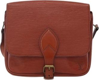 Louis Vuitton Vintage, unisex, Bruin, ONE Size, Leer, Pre-owned Vintage Cross Body Tas