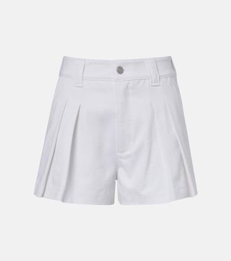 Frame Denim The Structural pleated denim shorts