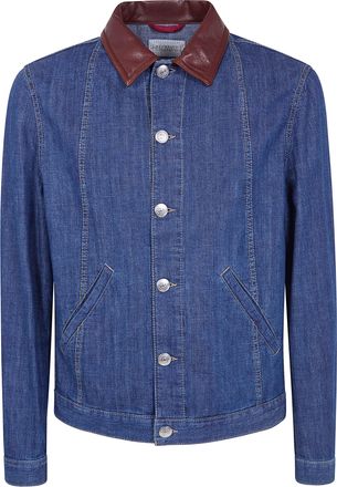Brunello Cucinelli Vintage Denim Bomber Jacket