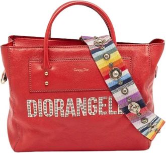 Dior Pre-owned Tote Bag - Dames - Vintage Handtas - Rood - ONE Size - Leer - Vintage