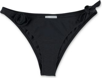Coperni Bloemen Bikini Broekje - Dames - Bikinis - Zwart - M - Tweed - Badmode