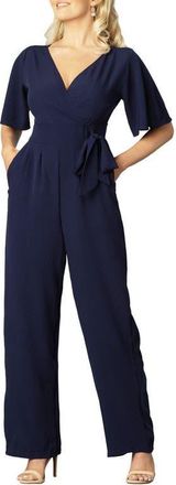 Kiyonna Charisma Crepe Jumpsuit in Nouveau Navy at Nordstrom, Size X-Small
