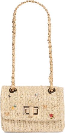 Aldo Charm Raffia Shoulder Bag in Natural at Nordstrom Rack