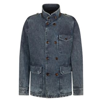 Moorer Jassen, Heren, Blauw, M, Katoen, Gabetti Jacket