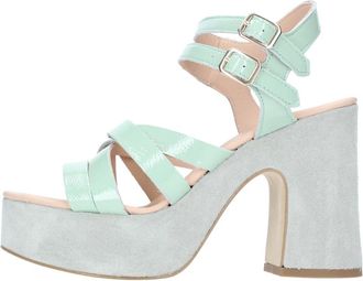 Janet & Janet Schoenen, Dames, Groen, 39 EU, Janet Janet Sandalen
