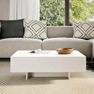 Berkfield Home Elegant Coffee Table High Gloss White