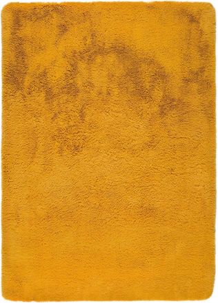 Atticgo Alfombra lavable shaggy mostaza 160x230 cm