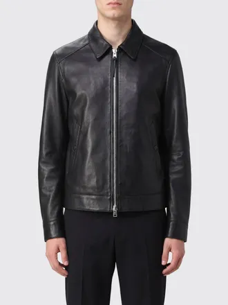 Tom Ford Smooth Lambskin Leather Shirt Jacket with Zip Closure