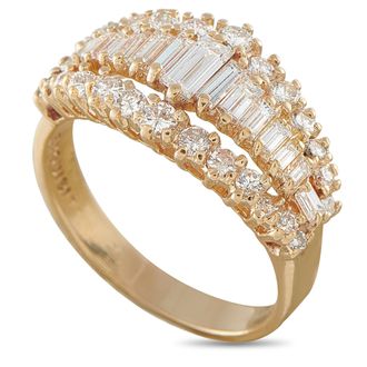 Luxury Bazaar 14K Yellow Gold 1.42ct Diamond Ring MF21-070826