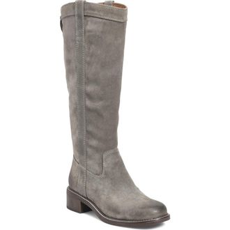 S&ouml;fft Taryn Waterproof Knee High Boot in Light Taupe Suede at Nordstrom, Size 9.5