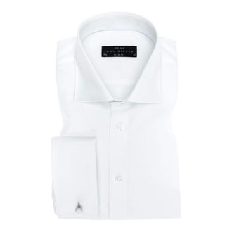 John Miller Overhemden, Heren, Wit, L, Shirt