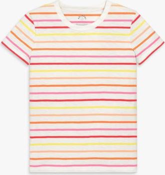 primary Adult Multi Stripe Classic Tee in Warm Multi Stripe at Nordstrom, Size Medium
