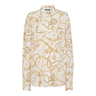 Balmain Printed silk shirt with Chains pattern