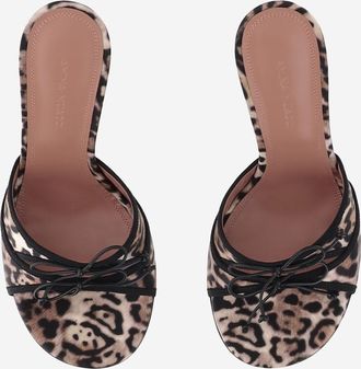 Amina Muaddi Womens Sandals Eleonora Multi Silk