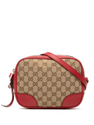 Gucci 2000-2015 GG Canvas Bree crossbody bag - women - Canvas/Leather - One Size - Brown