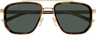 Gucci Sunglasses Gg2073 S 003 Gold Brown/Green Men