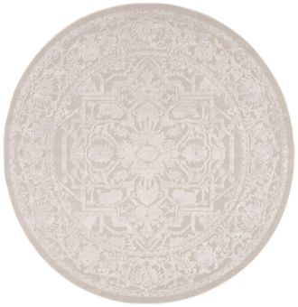 Safavieh Alfombra poli&eacute;ster crema / marfil 152 x 152 cm