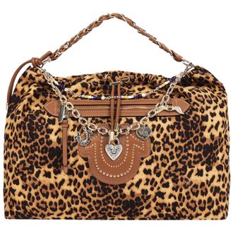 True Religion Leopard Print Soft Hobo Bag