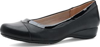 Life Stride Diamond Womens Dress Flat Shoes Black Patent : 9.5 W (C), Faux Leather