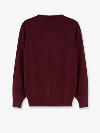 Brunello Cucinelli Mens Crewneck Cashmere Sweater Red