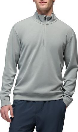 Prana Shea Soft Quarter Zip Pullover in Sterling at Nordstrom, Size Xx-Large