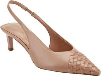 Marc Fisher Rilly Slingback Pump in Natural at Nordstrom, Size 7.5