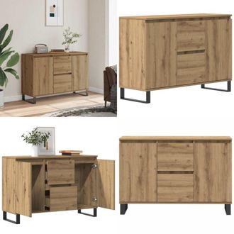 vidaXL Credenza Rovere Artigianale 101,5x35x70 cm in Legno Multistrato - Credenza artigianale - Credenza in legno multistrato