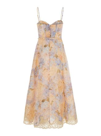Zimmermann Valiant Tucked Midi Dress - Multicolor