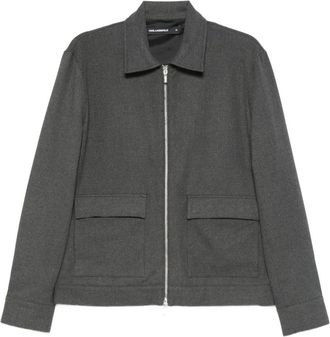 Karl Lagerfeld Shirtjack met rits - Grijs