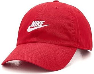 Nike Club Unstructured Futura Wash Cap Baseball Caps University Red/White : LG/XL, Cotton