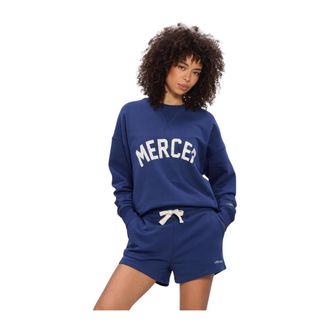 Mercer Amsterdam Dames, Sweatshirts & Hoodies, Blauw, Maat: XS Katoen