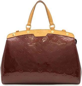 Louis Vuitton Pre-owned Monogram Vernis Brea MM Tote Bag - Dames - Vintage Handtas - Rood - ONE Size - Leer - Vintage
