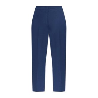 Max Mara Cropped Trousers, female, Blue, Size: 2XS Pegno Trousers