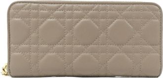 Dior Brown Leather Long Wallet (Bi-Fold) (Pre-Owned)