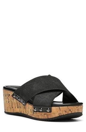 Donald J Pliner Summera Wedge Sandal in Black-Blk at Nordstrom Rack, Size 8.5