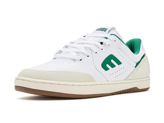 Etnies Marana Mens Skate Shoes White/White/Green : 10.5 D - Medium, Suede/Textile