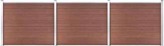 vidaXL Vidaxl - Set De Panel De Valla Wpc Marr&oacute;n 526x146 Cm