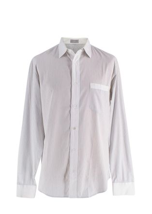Dior Black and White Pinstripe Shirt Size 16