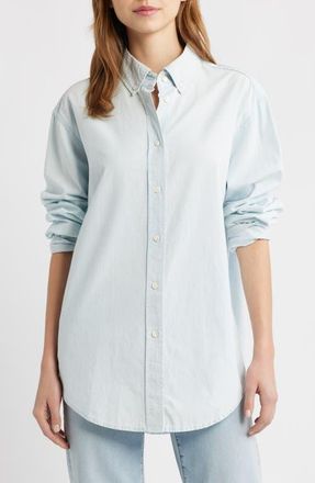 Frame Denim Heritage Patch Button-Down Shirt in Mafalda at Nordstrom, Size X-Small
