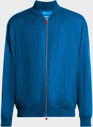 Kiton Men & apos;s Linen Full-Zip Blouson