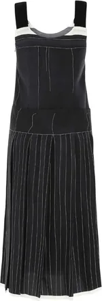 Prada Womens Dress Black Silk